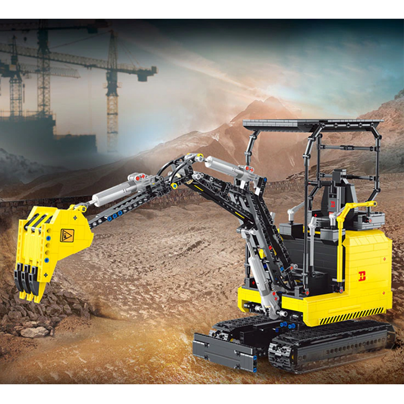 Remote Controlled Mini Excavator 1717pcs mySite