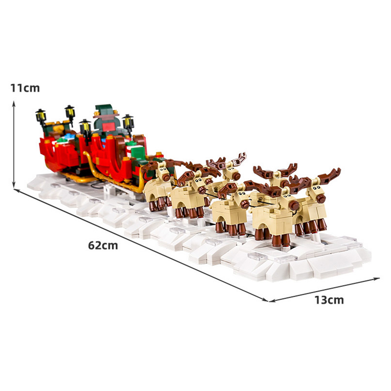 Motorised Santa, Sleigh & Reindeer 1317pcs mySite