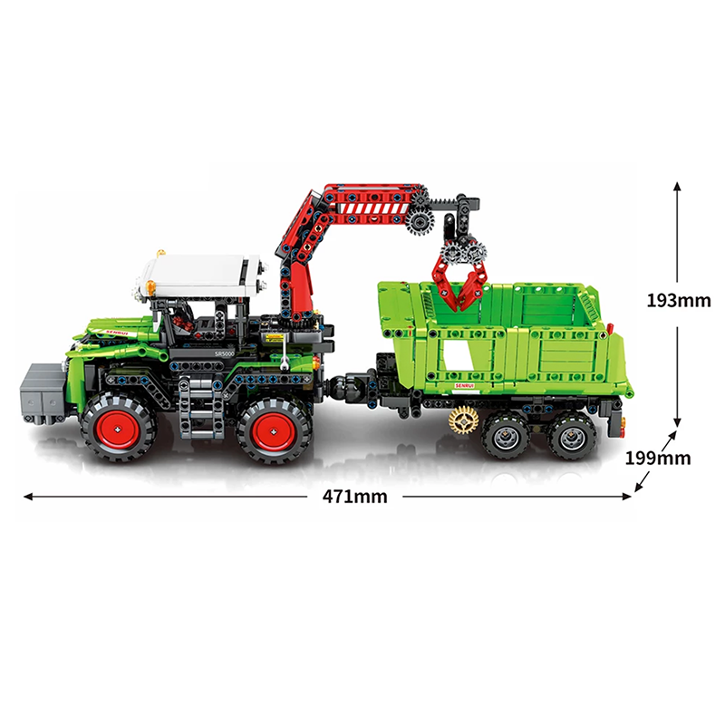 Remote Controlled Harvesting Tractor 1480pcs mySite