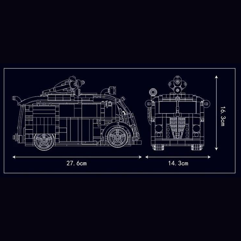 Tuned Ice Cream Truck 1077pcs mySite