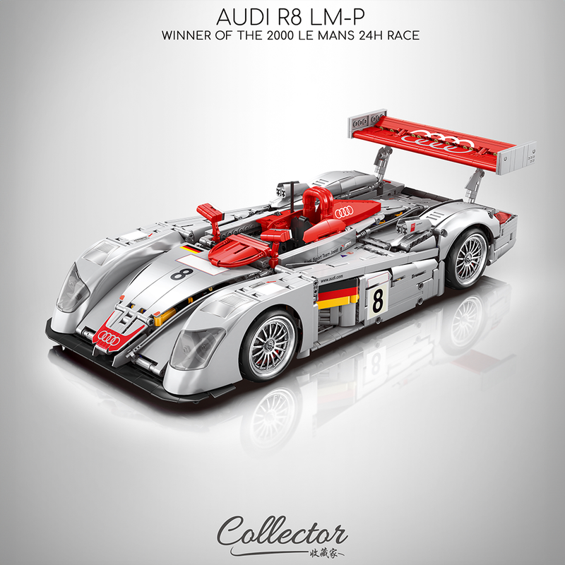Audi R8 LMP 2000 RC Car 2425pcs - RBrickstem®