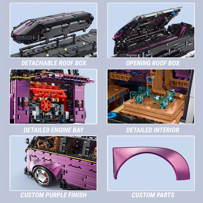 Widebody Satin Purple Campervan 3298pcs mySite