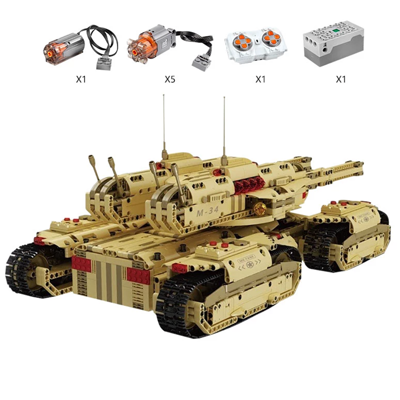 Remote Controlled Army 4 Track Tank 3295pcs mySite