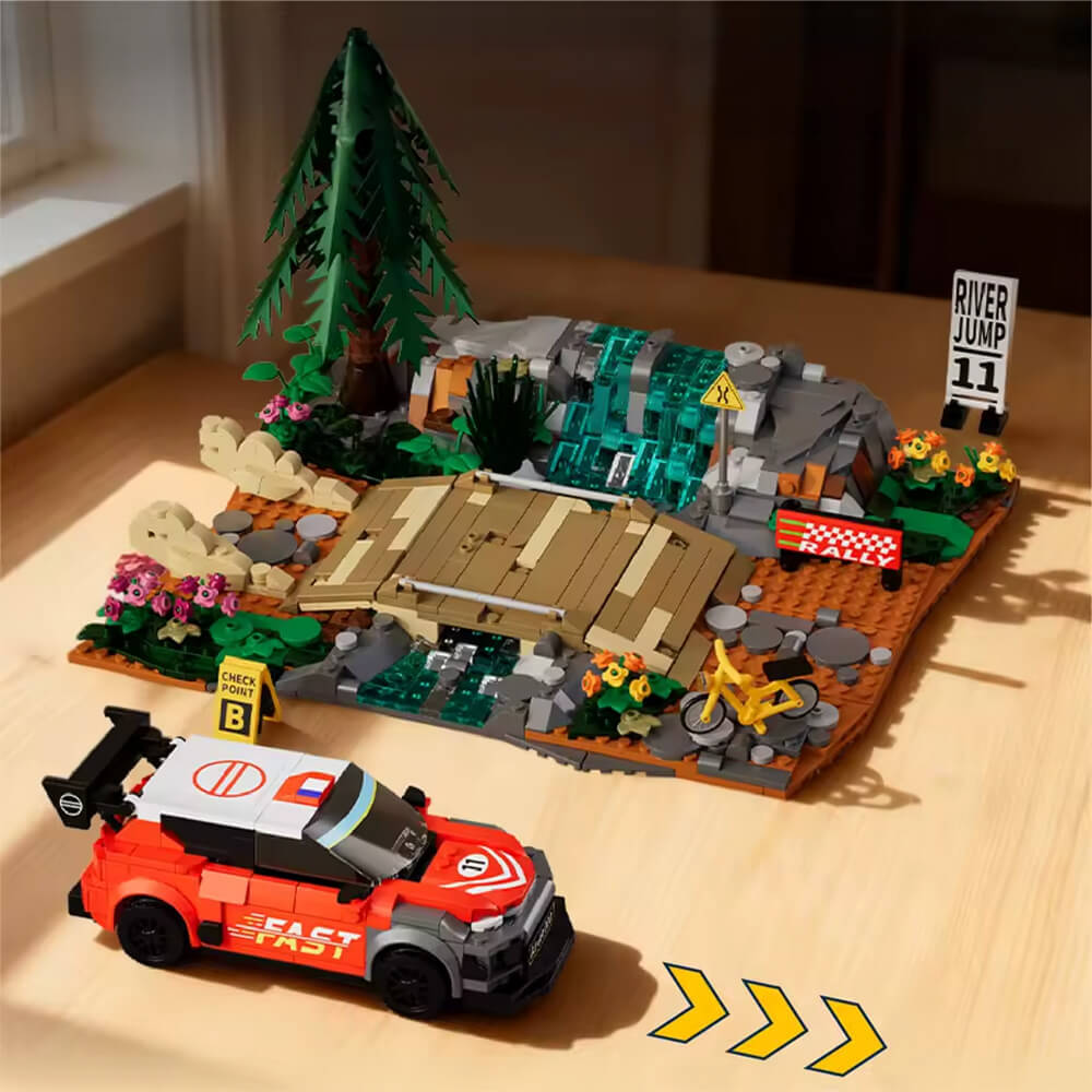 River Jump Rally Scene 1102Pcs