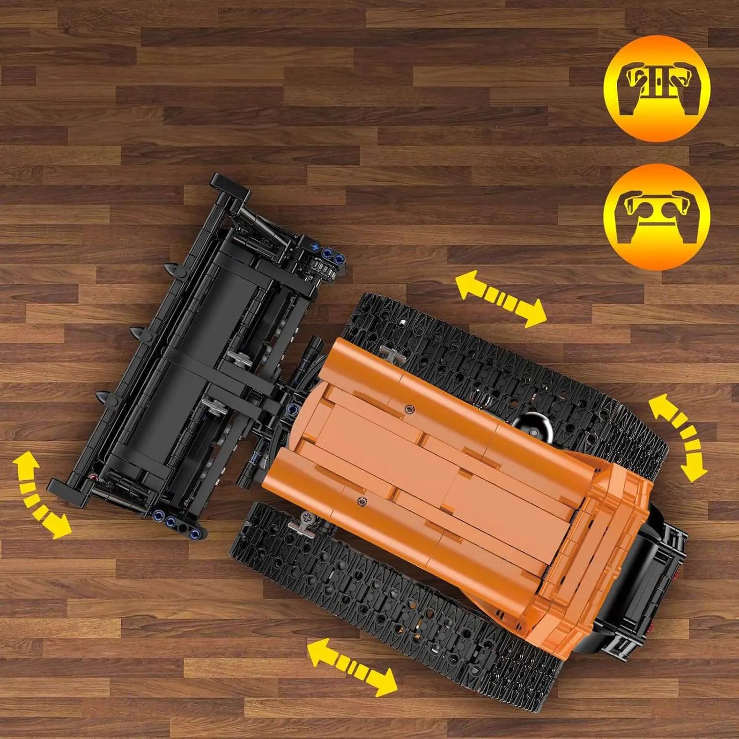 Remote Controlled Reclaiming Crawler 1649Pcs