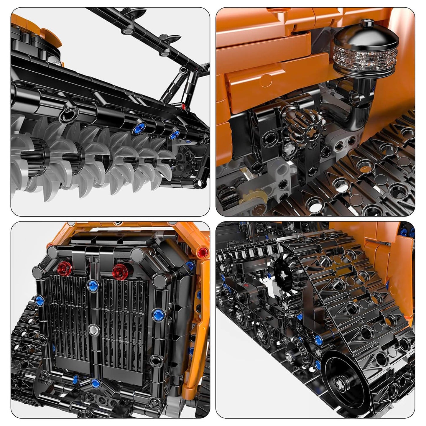 Remote Controlled Reclaiming Crawler 1649Pcs
