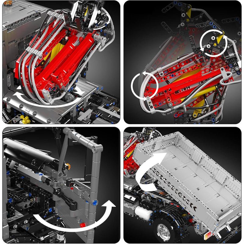 Remote - Controlled Construction Crane Truck 3766PCS - RBrickstem®