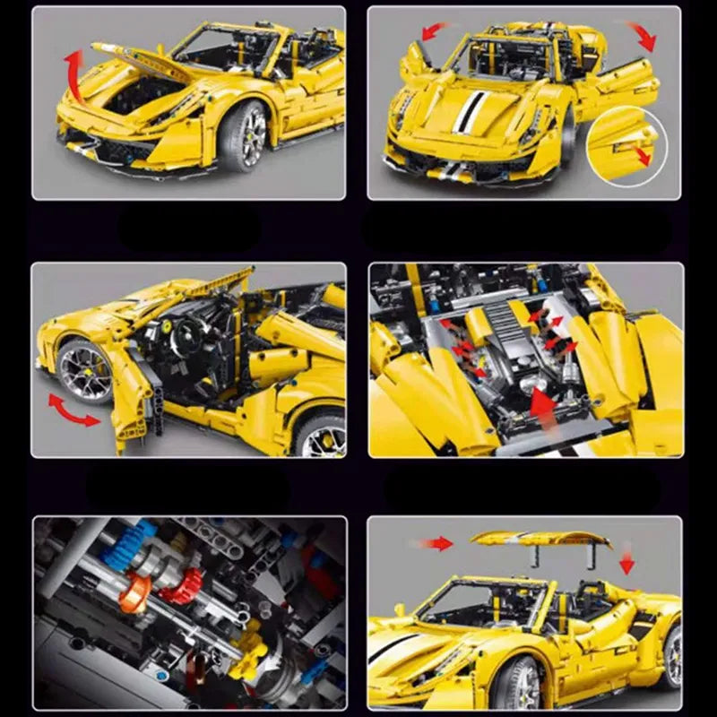 Remote Controlled Convertible Italian Supercar 3607pcs - RBrickstem®
