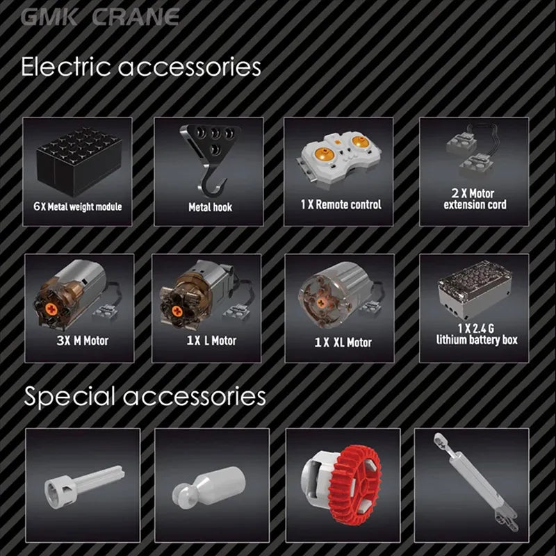 Remote Controlled Crane 4460pcs - RBrickstem®