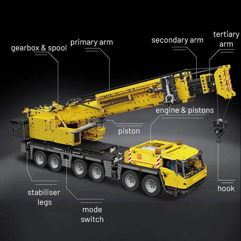Remote Controlled Crane 4460pcs - RBrickstem®