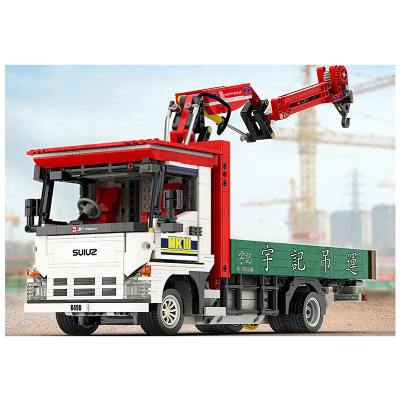 Remote Controlled Crane Truck 1476pcs - RBrickstem®