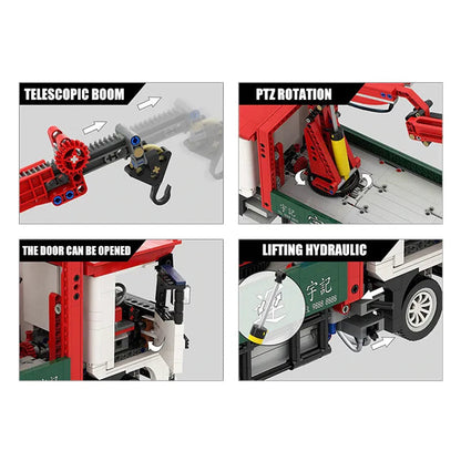 Remote Controlled Crane Truck 1476pcs - RBrickstem®