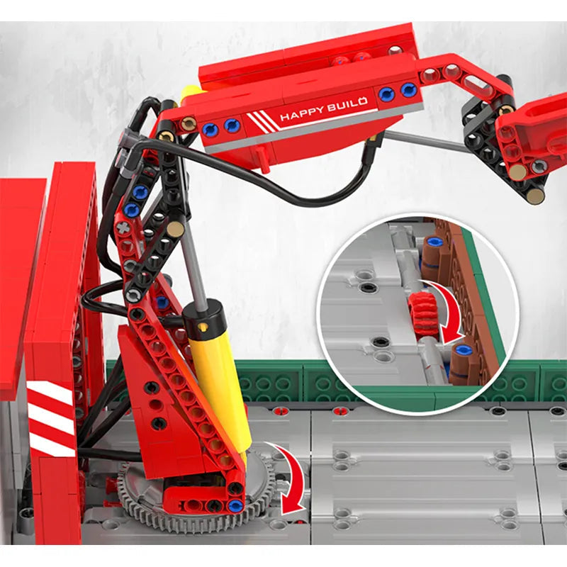 Remote Controlled Crane Truck 1476pcs - RBrickstem®