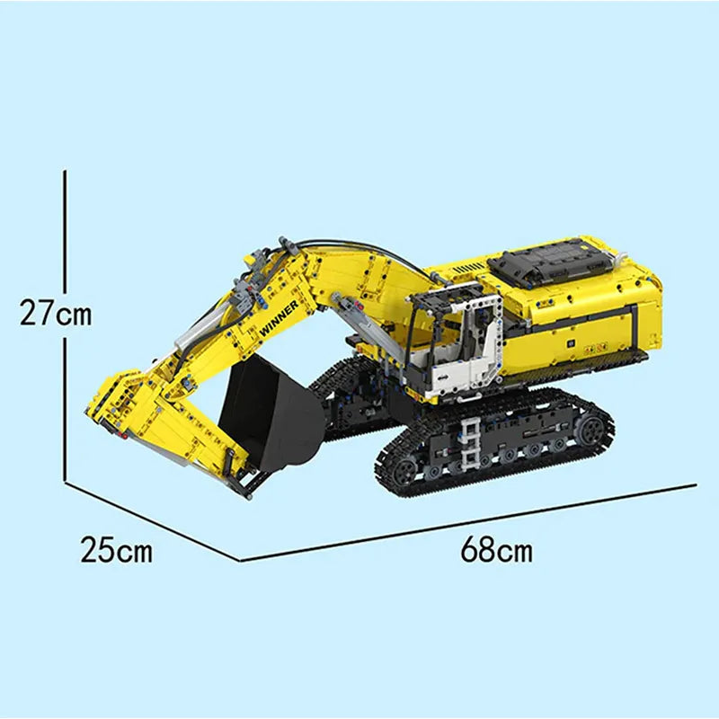 Remote Controlled Excavator 2070pcs - RBrickstem®