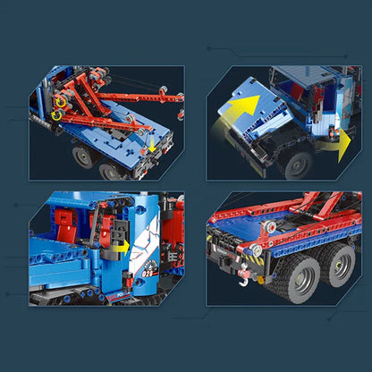 Remote Controlled Flatbed Tow Truck 1063pcs - RBrickstem®