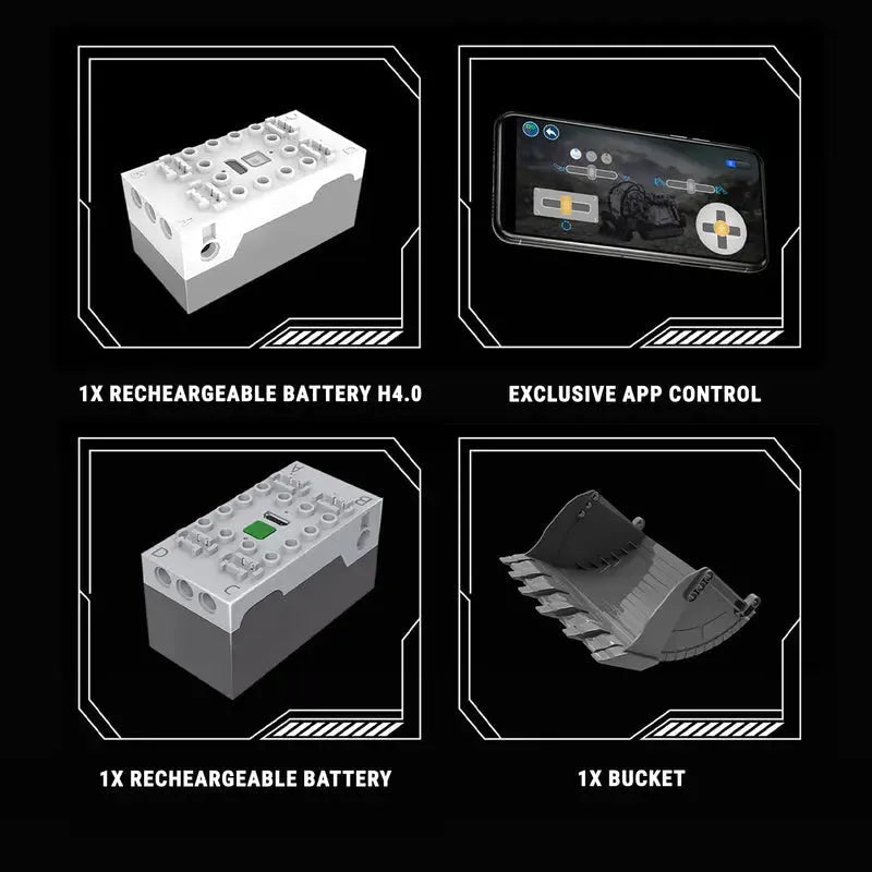 Remote Controlled Heavy Duty Excavator 4766pcs - RBrickstem®