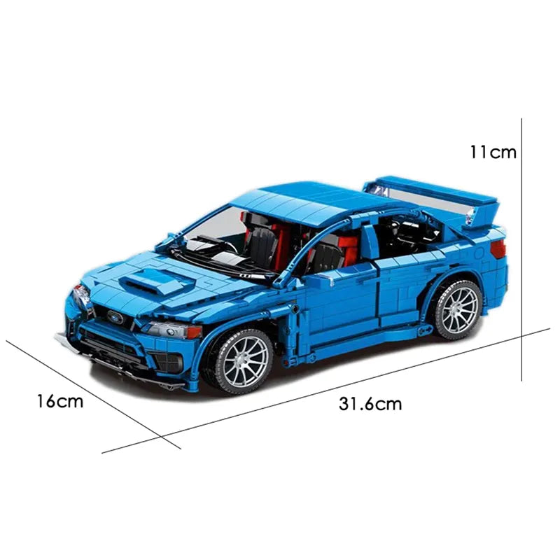 Remote Controlled Subaru WRX STI 1824pcs - RBrickstem®