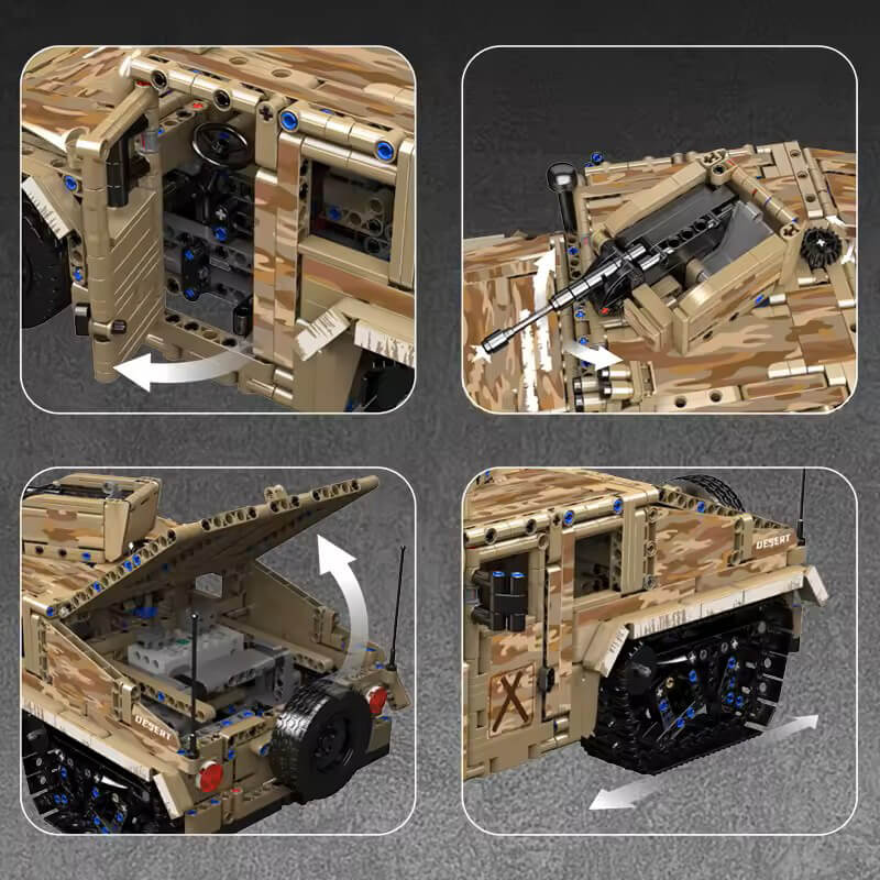 Remote Controlled Tracked Off Roader 2093PCS - RBrickstem®