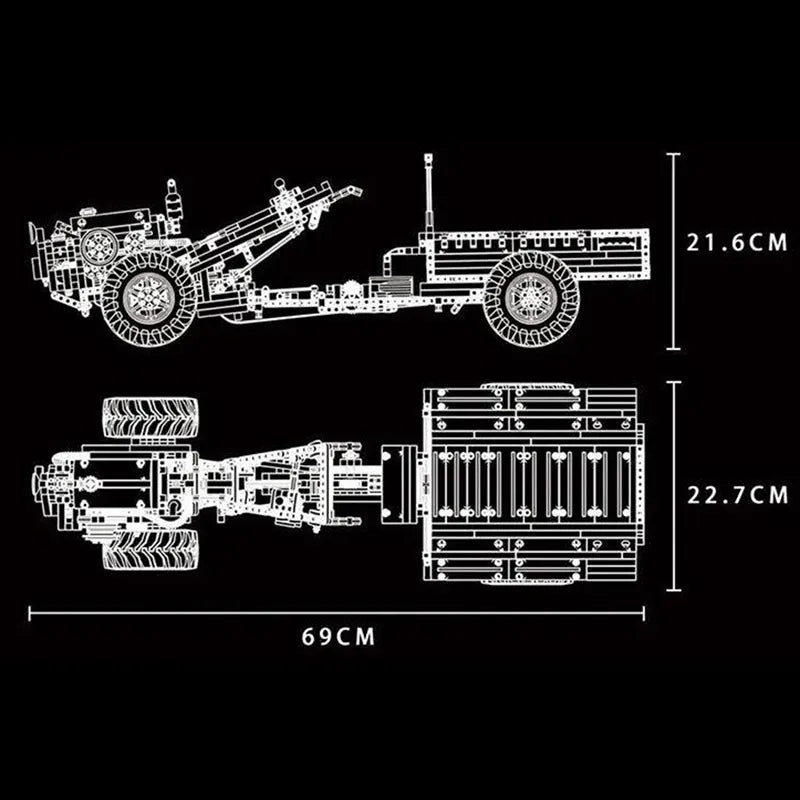 Remote Controlled Tractor 1311pcs - RBrickstem®