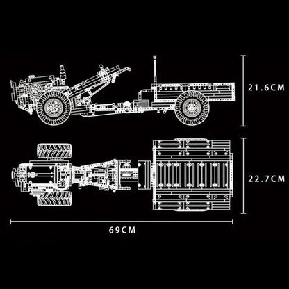Remote Controlled Tractor 1311pcs - RBrickstem®