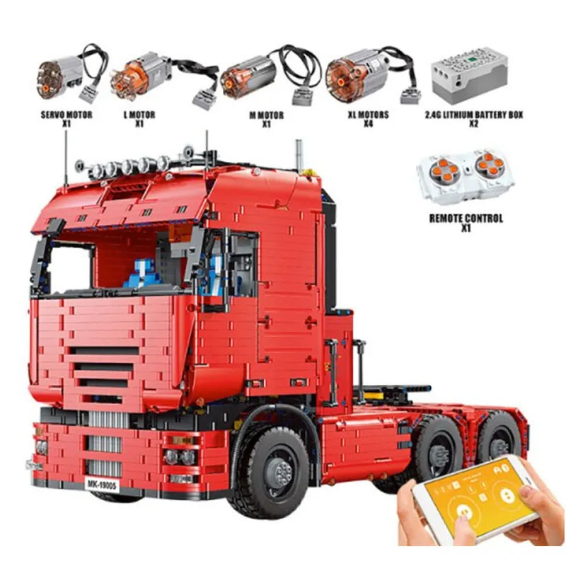 Remote Controlled Truck with Trailer 8193pcs - RBrickstem®