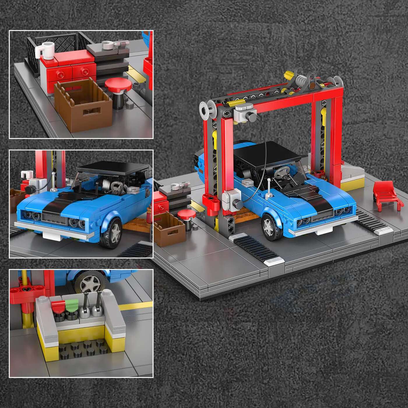 70's American Auto Repair Shop 857Pcs