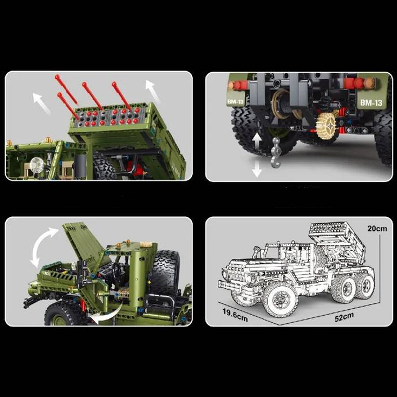 Remote Controlled Katyusha Rocket Launcher 2267pcs mySite