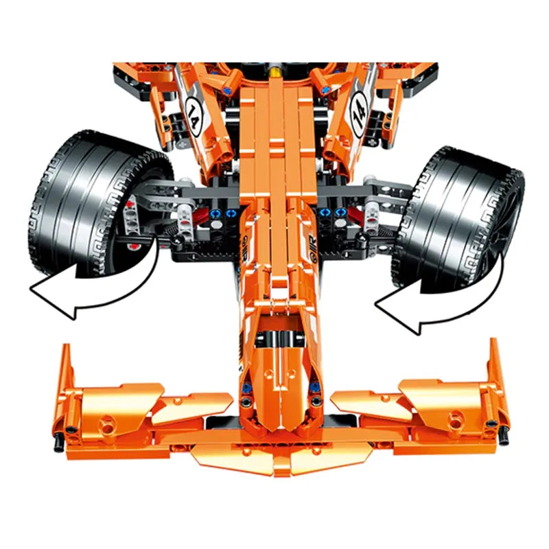 Single Seater Race Car 1396pcs - RBrickstem®