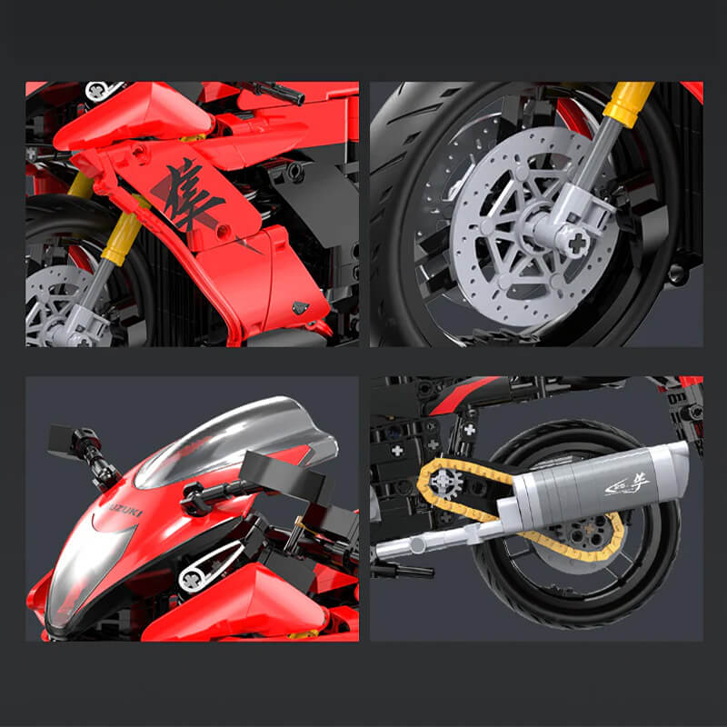 Suzuki Hayabusa 25th Anniversary Edition 1042Pcs - RBrickstem®