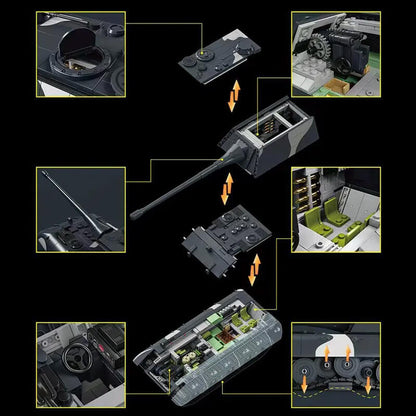 The Jagdpanzer E 100 1835Pcs