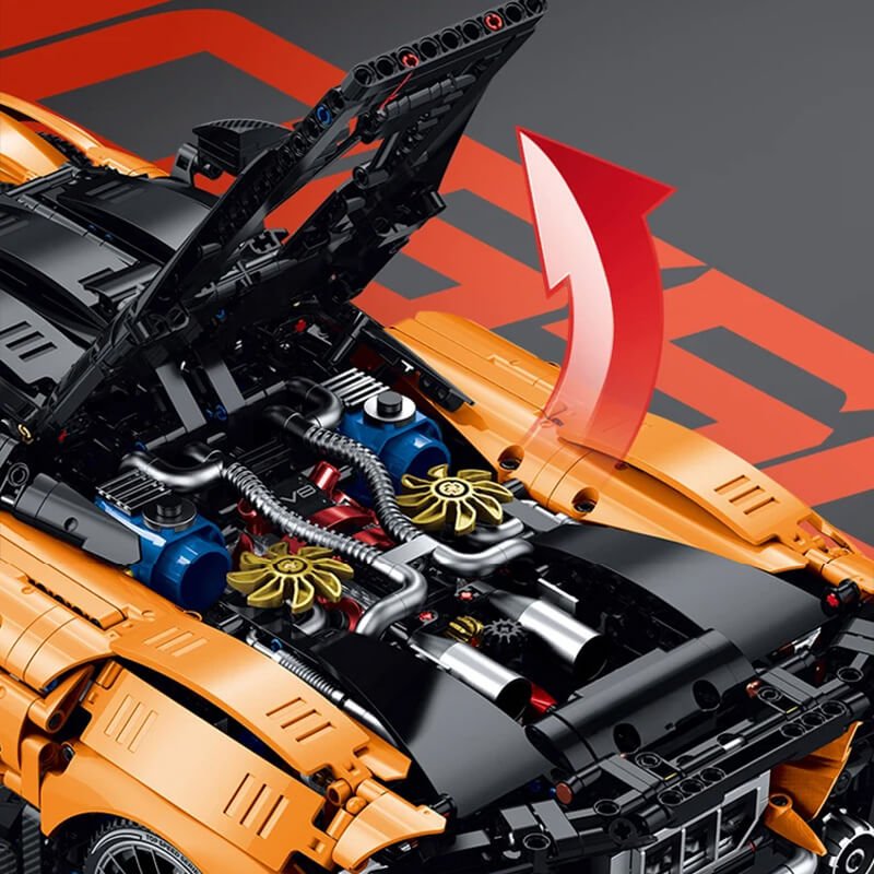 The 1200HP V8 Hybrid British Hypercar 3465Pcs - RBrickstem®