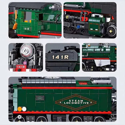 The 141 R French Steam Locomotive 1781pcs - RBrickstem®