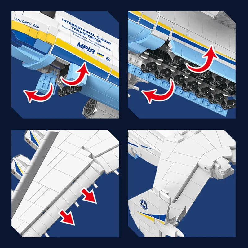 The Antonov AN - 225 1727pcs - RBrickstem®