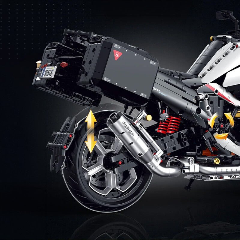 The German Touring Motorbike 2488Pcs - RBrickstem®