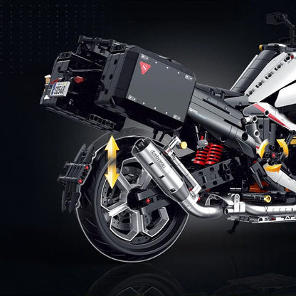 The German Touring Motorbike 2488Pcs - RBrickstem®
