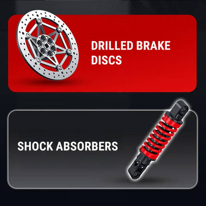 The German Touring Motorbike 2488Pcs - RBrickstem®