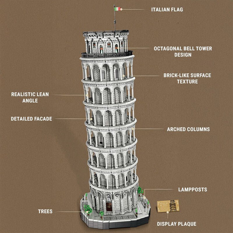 The Ultimate Leaning Tower of Pisa 7651Pcs