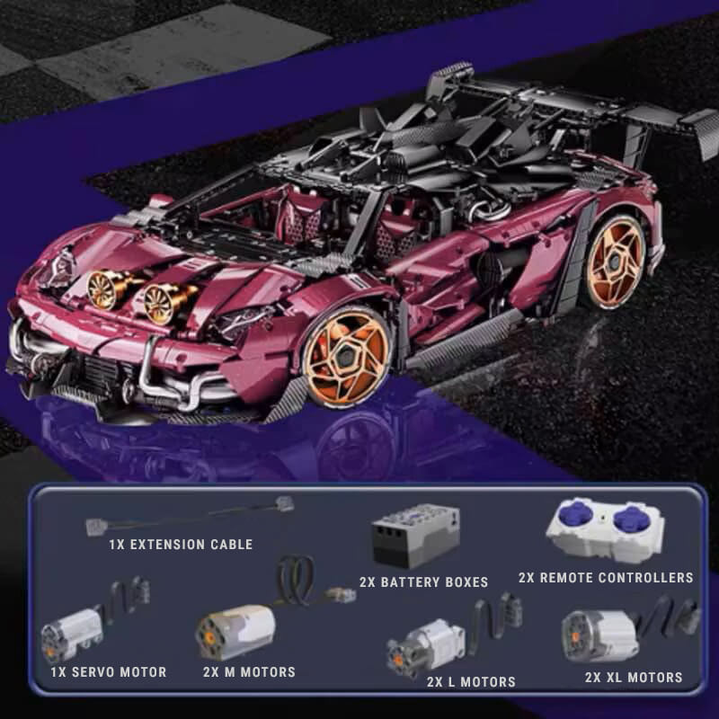 The Ultimate Turbocharged Italian Hypercar 3949Pcs - RBrickstem®