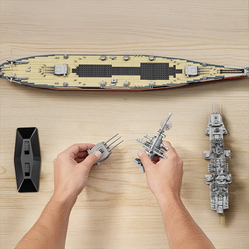 The USS Montana Battleship 2955Pcs - RBrickstem®