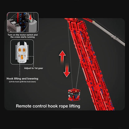 The World’s Strongest Land‑Based Crane 1195Pcs - RBrickstem®