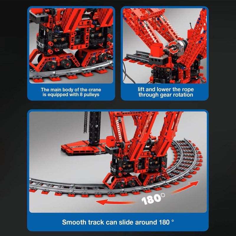 The World’s Strongest Land‑Based Crane 1195Pcs - RBrickstem®
