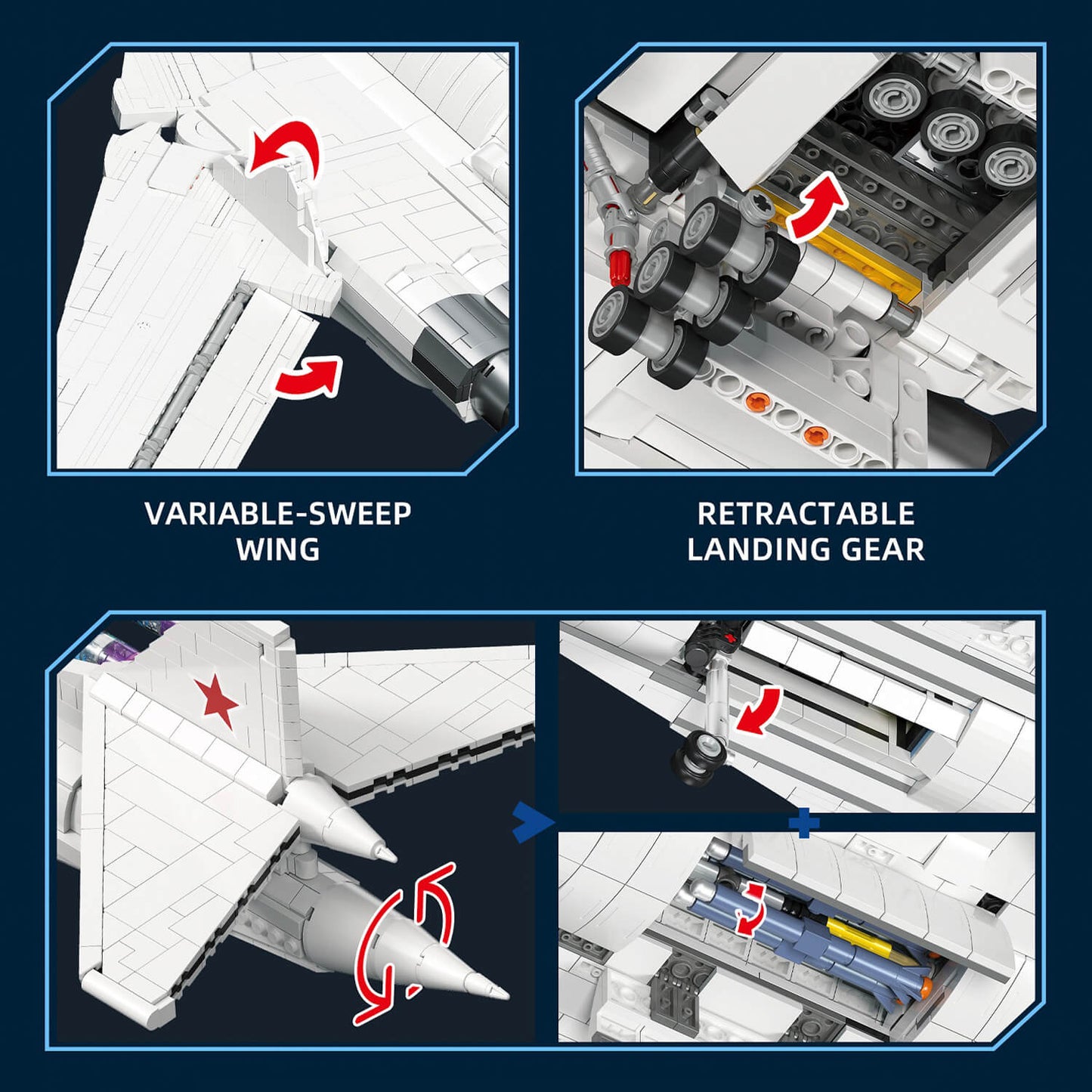 The Ultimate Tupolev Tu-160 3469Pcs