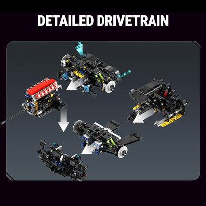 Remote Controlled 24h British Hypercar 3068Pcs