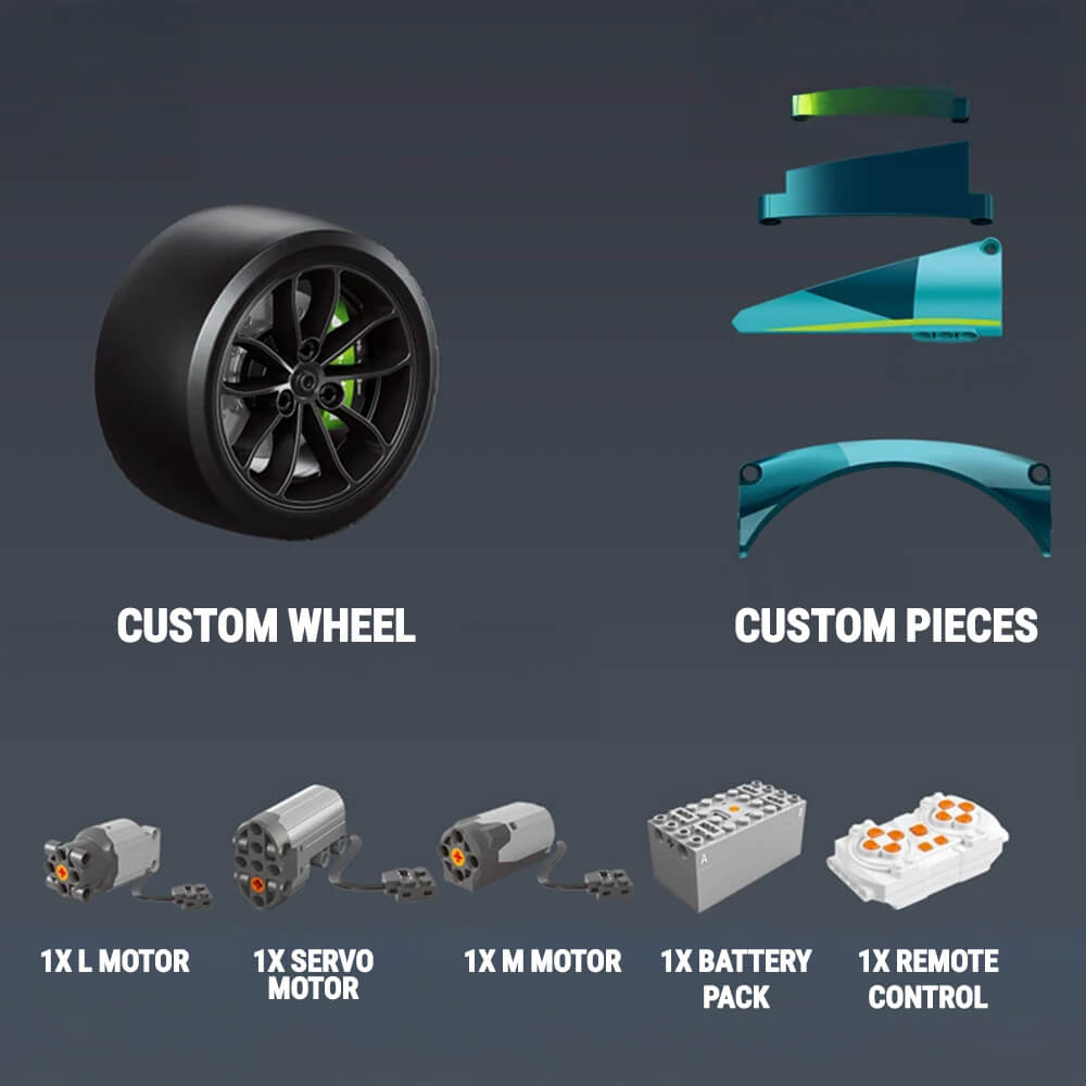 Remote Controlled 24h British Hypercar 3068Pcs