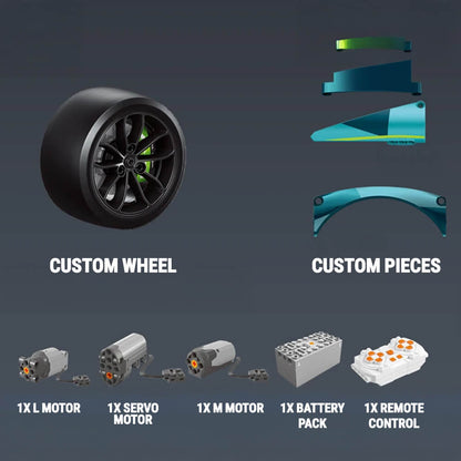 Remote Controlled 24h British Hypercar 3068Pcs