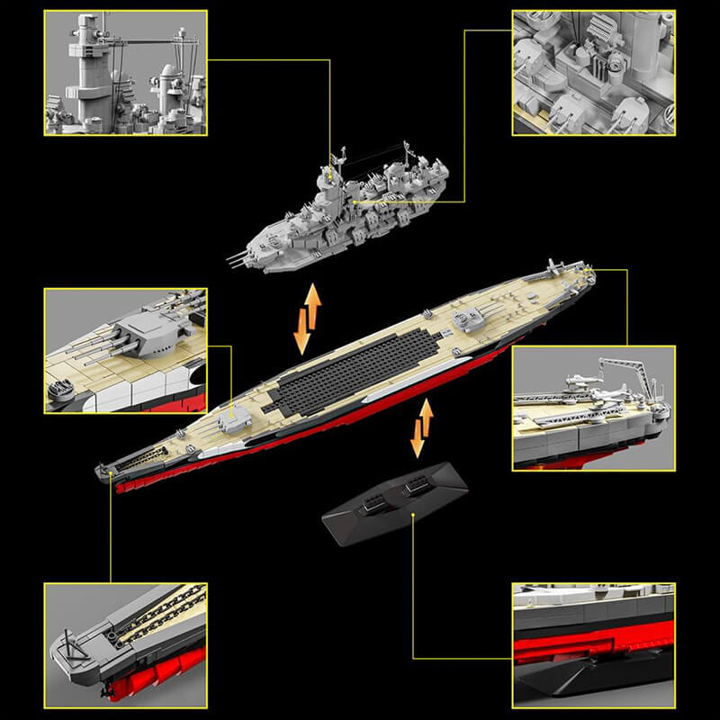 The USS Missouri BB-63 Battleship 2567Pcs