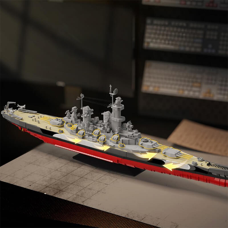 The USS Missouri BB-63 Battleship 2567Pcs