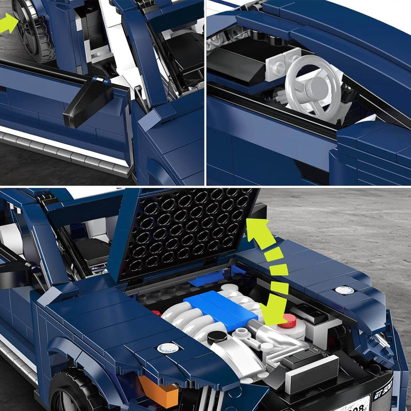 V8 American Muscle Icon 1555Pcs - RBrickstem®