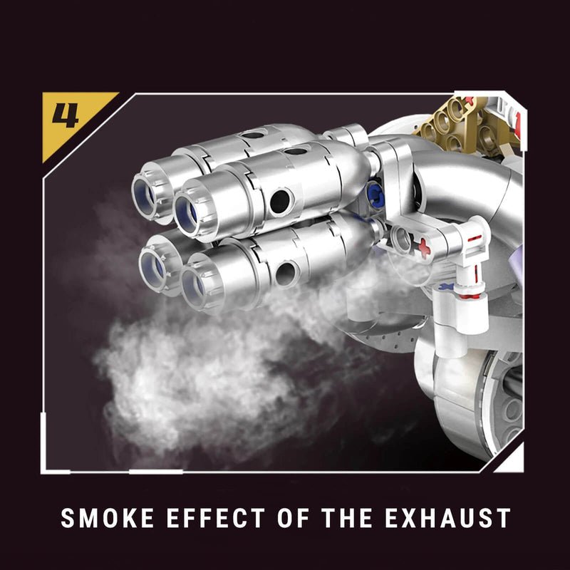 V8 Rear Supercar Powertrain 1393Pcs - RBrickstem®