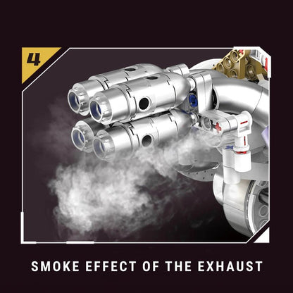 V8 Rear Supercar Powertrain 1393Pcs - RBrickstem®